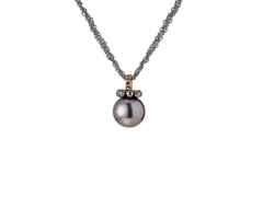Gellner Rendezvous Collier Silber schwarz rhodiniert 135 Jahre Juwelier Roller Limited Edition – Halsschmuck Collier aus 750 Rotgold, 925 Silber und und rhodiniert.
