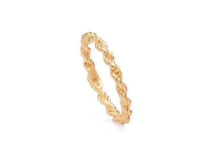 Brigitte Adolph Jewellery Design Golden Thread Ring Silber vergoldet gedreht – Ringe Ring in gelbgold und aus 925 Silber vergoldet.