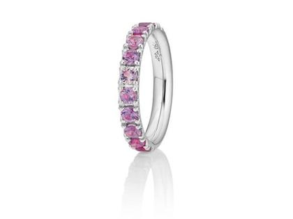 Capolavoro Rainbow Ring Weißgold Saphir pink – Ringe Ring mit Besatz aus 750 Weißgold.
