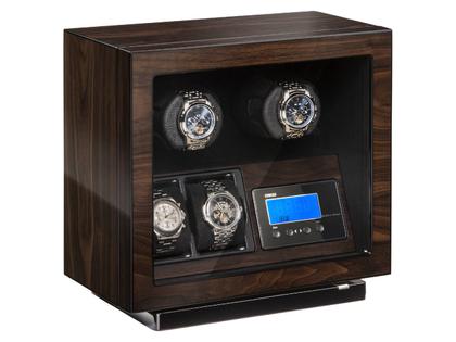 Beco Technic Uhrenbeweger BLDC Walnuss für 2+2 Uhren – Uhrenbeweger Uhrenbeweger für 2 Uhren in braun und aus Holz.