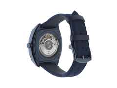 Gucci Interlocking Automatik Edelstahl PVD-Blau 41mm blaues Zifferblatt blaues Textilband YA142331 – Herrenuhren Uhr ohne Datum aus Edelstahl und PVD beschichtet. Das Gehäuse ist rund und blau. Das Textilarmband ist blau. Das Zifferblatt ist ein Index in blau. – Ansicht 2