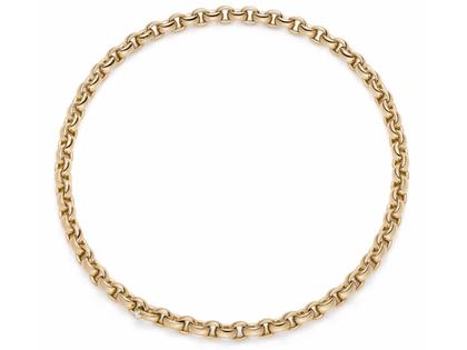 IsabelleFa ChaCha Collier Roségold 8mm – Halsschmuck Collier aus 750 Gelbgold.