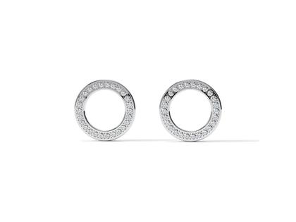 Niessing Satellite Orbit Platin Ohrstecker-Zusatzelement mit 44 Brillanten – Ohrschmuck aus 950 Platin.