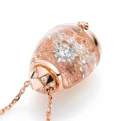 Capolavoro Billion Dreams Snow Globe-Collier Roségold "Magic Star" – Halsschmuck Collier aus 750 Rotgold. – Ansicht 3