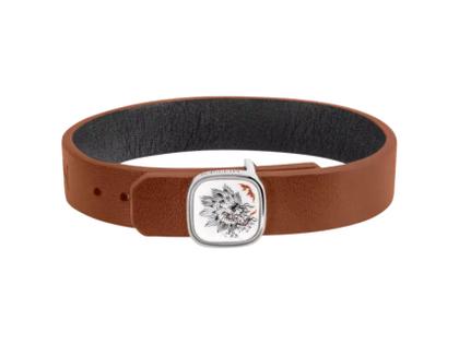 Meissen Lederarmband Ming-Drache Schwarz – Armschmuck Armband aus 925 Silber und und rhodiniert. – Ansicht 2