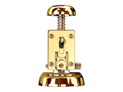 El Casco Tischhefter klein aus Stahl vergoldet – Büroaccessoires Tischhefter in gelbgold und vergoldet. – Ansicht 3