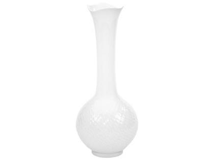 Meissen Vase Wellenspiel Relief  weiß 33,0 cm – Porzellanwaren Porzellanvase in weiß und aus Porzellan.