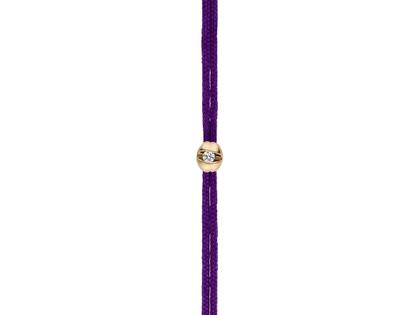 Schaffrath Colortaire Armband Gelbgold mit Brillant 0,015 Ultraviolet – Armschmuck Armband in lila und aus 750 Gelbgold.