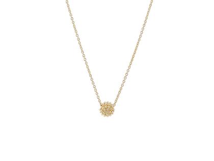 Pesavento Pixel Collier  Silber gelbvergoldet – Halsschmuck Kette mit Anhänger aus 750 Gelbgold, 925 Silber und und .