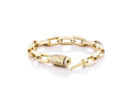 Capolavoro Love Lock 01 Armband Gelbgold 17cm mit Brillanten 0,323ct – Armschmuck Armband aus 750 Gelbgold. – Ansicht 2