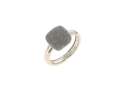 Pesavento Polvere di Sogni Ring Shiny Weißgold Größe M – Ringe Ring mit Besatz aus 750 Weißgold.