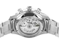 Union Glashütte Belisar Chronograph Speedster 2023 Limited Edition D009.427.11.052.09 Full Set mit Garantie Occasion Neu – Herrenuhren Chronograph aus Edelstahl. Das Gehäuse ist rund und silber. Das Edelstahlarmband ist silber. Das Zifferblatt ist arabisch Index und blau. – Ansicht 2