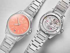 Oris Pro Pilot X Calibre 400 Automatik Titan 39mm lachsfarbenes Zifferblatt Metallband – Herrenuhren Uhr mit Datum aus Titan. Das Gehäuse ist rund und silber. Das Titanarmband ist silber. Das Zifferblatt ist ein Index in rosa. – Ansicht 4