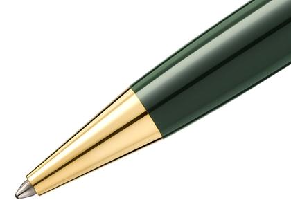 Montblanc The Origin Collection Classique Kugelschreiber dunkelgrünes Edelharz vergoldet – Schreibgeräte Kugelschreiber in grün und aus Edelharz und vergoldet. – Ansicht 2