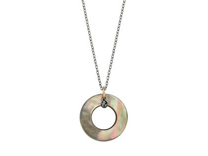 Halsschmuck Collier aus 750 Rotgold, 925 Silber und und .