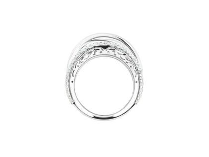 Capolavoro Magnifico Ring breit Weißgold mit Brillanten – Ringe Ring mit Besatz aus 750 Weißgold. – Ansicht 2