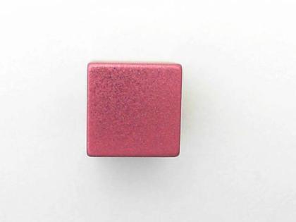 Apero Anhänger Würfel Aluminium 10mm Pink – Anhänger Anhänger ohne Besatz aus Aluminium.