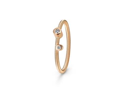 Niessing Artist  Ring mit 2 Brillanten Classic Red – Ringe Ring mit Besatz aus 750 Rotgold.