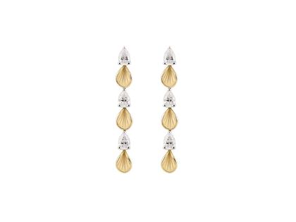 Cammilli Firenze Divina Ohrhänger  White Ice und Yellow Sunrise mit Brillanten 1,20ct – Ohrschmuck Ohrhänger aus 750 Gelbgold, 750 Weißgold und und .