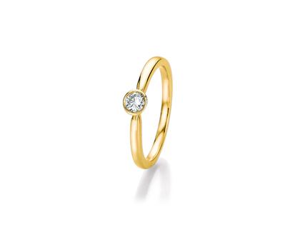 N1 Diamonds Ring Gelbgold mit Brillant 0,250ct – Ringe Ring mit Besatz aus 585 Gelbgold.
