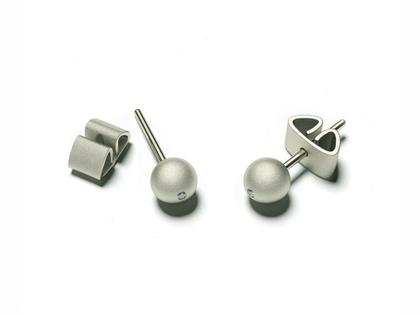Ohrschmuck Ohrstecker aus Silber-Gold Legierung - 90 S.