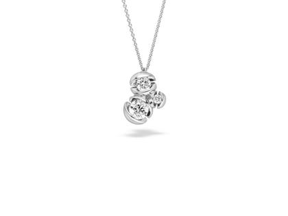 Schaffrath Calla Collier Palladiumweißgold mit Brillanten – Halsschmuck Collier aus 750 Weißgold.