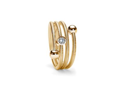 Niessing Colette C Embrace Ring mit Fassung 3-fach Fine Rose – Ringe Ring mit Besatz aus 750 Rotgold.