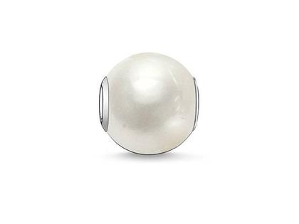 Thomas Sabo Karma K0004 Bead Zuchtperle weiß – Anhänger Anhänger ohne Besatz aus 925 Silber.