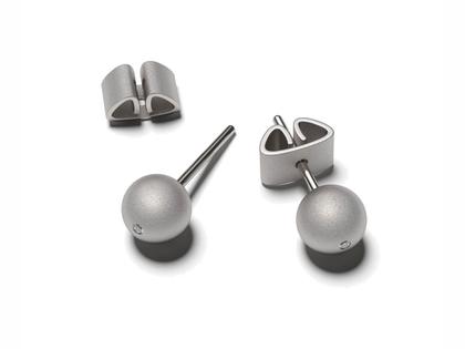 Ohrschmuck Ohrstecker aus Silber-Gold Legierung - 90 S.