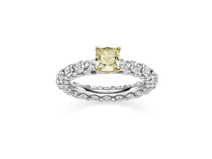 Leo Wittwer Candlelight The Ultimate Ring Weißgold mit Brillanten 5,60ct – Ringe Ring aus 750 Gelbgold, 750 Weißgold und und .