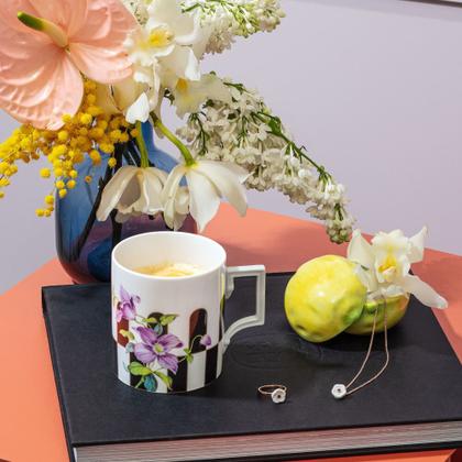 Meissen MUG Collection Henkelbecher "Chess Flowers" – Porzellanwaren Tafelporzellan in weiß und aus Porzellan. – Ansicht 4