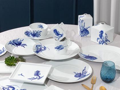 Meissen Blue Treasures Platte oval "Fisch" – Porzellanwaren Tafelporzellan in weiß und aus Porzellan. – Ansicht 4
