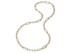 IsabelleFa Dorique Collier Roségold 97cm – Halsschmuck Collier aus 750 Rotgold.