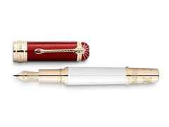 Montblanc 2022 Patron of Art: Limitierte Edition Homage to Albert Füllfederhalter 4810 – Schreibgeräte Füllfederhalter in rot und vergoldet.