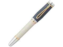 Montblanc Writers Edition                    2024: Jane Austen Limited Edition Füllfederhalter M – Schreibgeräte Füllfederhalter in beige und aus 750 Gelbgold, Edelharz, Metall, platiniert, rhodiniert und vergoldet. – Ansicht 3