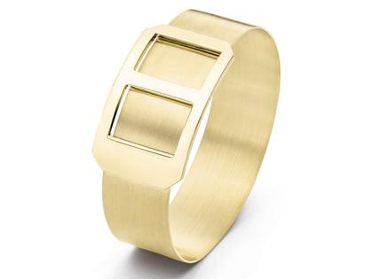 IsabelleFa Tension Armreif Gelbgold 18mm – Armschmuck Armreif aus 750 Gelbgold.
