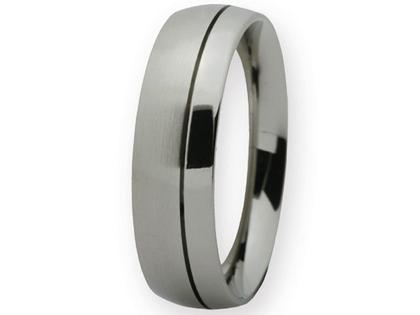 Ernstes Design Ring Nr. 708 R137.6 – Ringe Trauring aus Edelstahl.