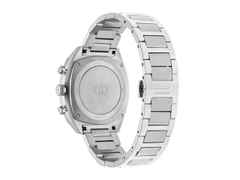 Gucci Interlocking Chronograph Quarz Edelstahl 41mm grünes Zifferblatt Metallband YA142318 – Herrenuhren Chronograph aus Edelstahl und Keramik. Das Gehäuse ist rund und silber. Das Edelstahlarmband ist silber. Das Zifferblatt ist ein Index in grün. – Ansicht 2