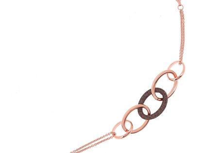 Pesavento Polvere di Sogni Shiny Armband – Armschmuck Armband aus 750 Rotgold, 925 Silber und und vergoldet.