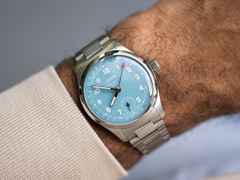 Oris Big Crown Pointer Date Calibre 473 Handaufzug Edelstahl 38mm blaues Zifferblatt Metallband – Herrenuhren Uhr mit Datum aus Edelstahl. Das Gehäuse ist rund und silber. Das Edelstahlarmband ist silber. Das Zifferblatt ist arabisch und blau. – Ansicht 8