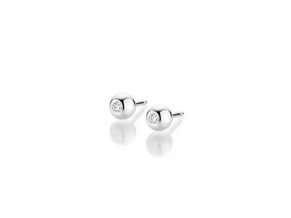Micha Bunz Ohrstecker Platin mit Brillant 0,060ct – Ohrschmuck Ohrstecker aus 950 Platin.