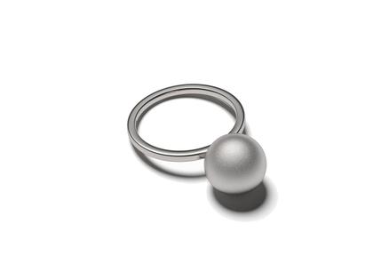 Niessing Now Galaxy  Ring 10mm Lava matt – Ringe Ring aus Silber-Gold Legierung - 90 S.
