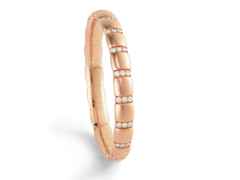 Silhouette Schmuck Tennis Flex Armband 62 Brillanten Rosegold – Armschmuck Armband aus 750 Rotgold.