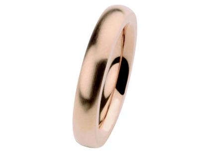 Ernstes Design R260 Ring – Ringe Trauring aus Edelstahl und und vergoldet.