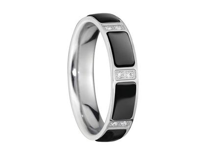 Bering Arctic Symphony Innenring breit Materialmix Edelstahl Keramik – Ringe Ring mit Besatz aus Edelstahl, Keramik und und .
