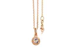 Capolavoro Amore Mio Collier Roségold mit Morganit – Halsschmuck Collier aus 750 Rotgold.