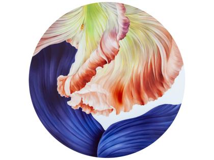 Meissen Limitierte Meisterwerke Wandbild "Giant Bloom III" Ø 50 cm – Porzellanwaren Sonstige Accessoires in weiß und aus Porzellan.