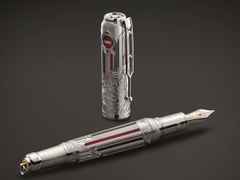 Montblanc Writers Edition                2020: Limited Edition Victor Hugo 1831 Füllfederhalter – Schreibgeräte Füllfederhalter aus 750 Gelbgold, Metall und und platiniert. – Ansicht 4