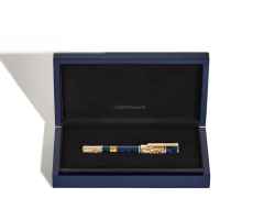 Montblanc 2024 Masters of Art Homage to Gustav Klimt Füllfederhalter 4810 Limited Edition – Schreibgeräte Füllfederhalter in blau und aus 750 Gelbgold und rhodiniert. – Ansicht 7