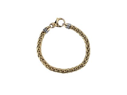 Juwelier Roller | Atelier Armband Zopfkette aus Gelbgold 20cm – Armschmuck Armband in gelbgold und aus 585 Gelbgold.